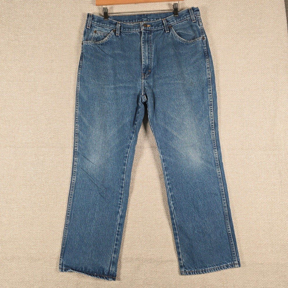 Dickies Mens Medium Wash Relaxed Fit Straight Leg Denim Jeans 9393RNB 36x30